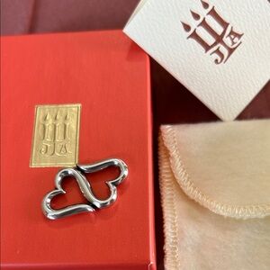 James Avery Retired Silver Heart Necklace Pendant